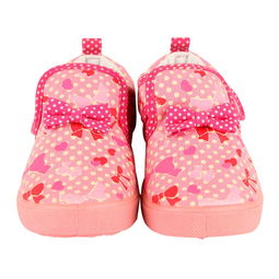 麗家寶貝可歐可優(yōu)蝴蝶結(jié)印花童鞋 粉紅魅力，守護(hù)寶寶第一步